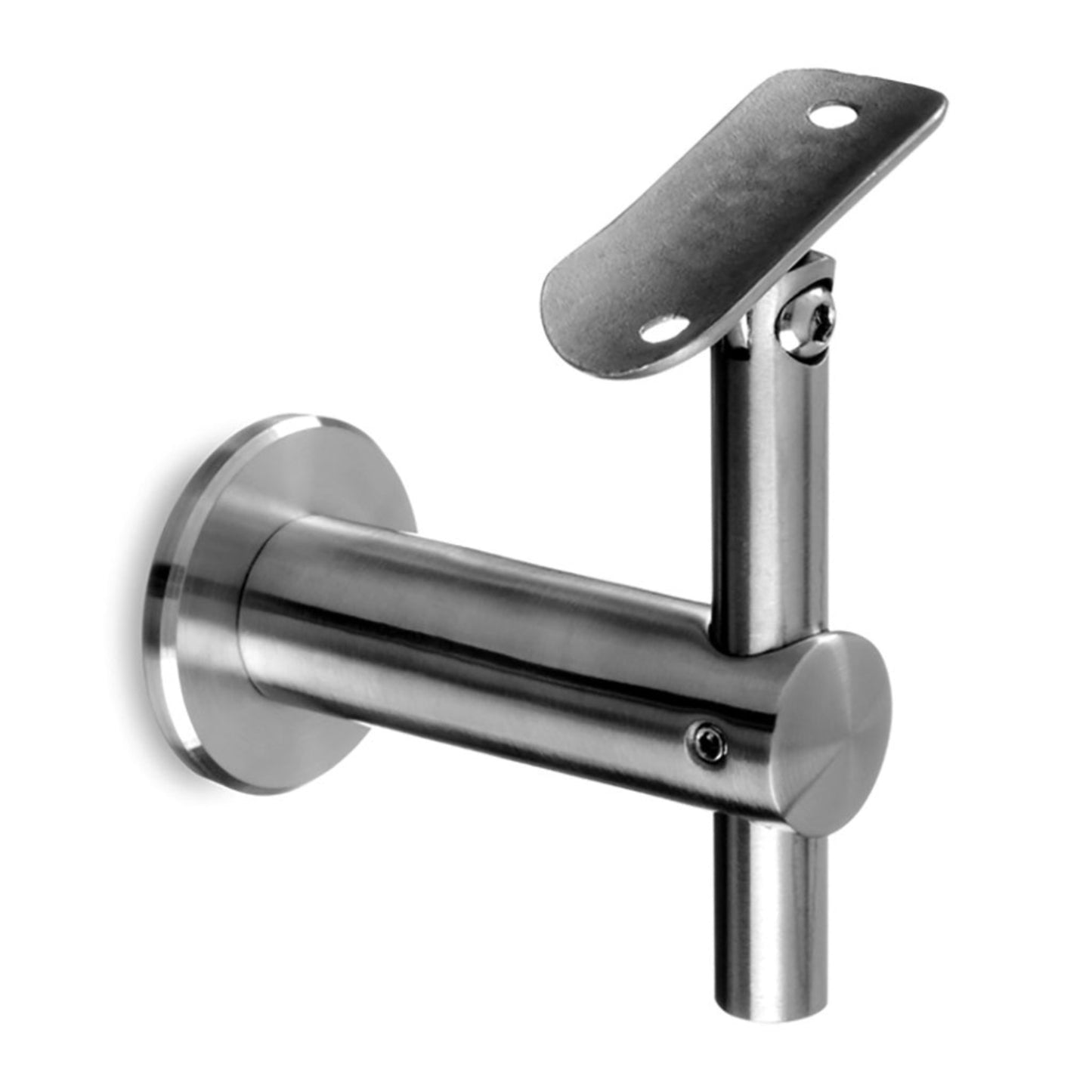 Q- Railing Round Adjustable Handrail Bracket | MOD 0145| 316 Stainless Steel