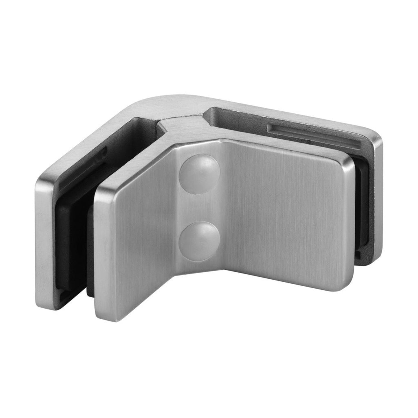 Q-Railing Square 90-Degree Glass Clamp Connector | MOD 4290 | 316 Stainless Steel