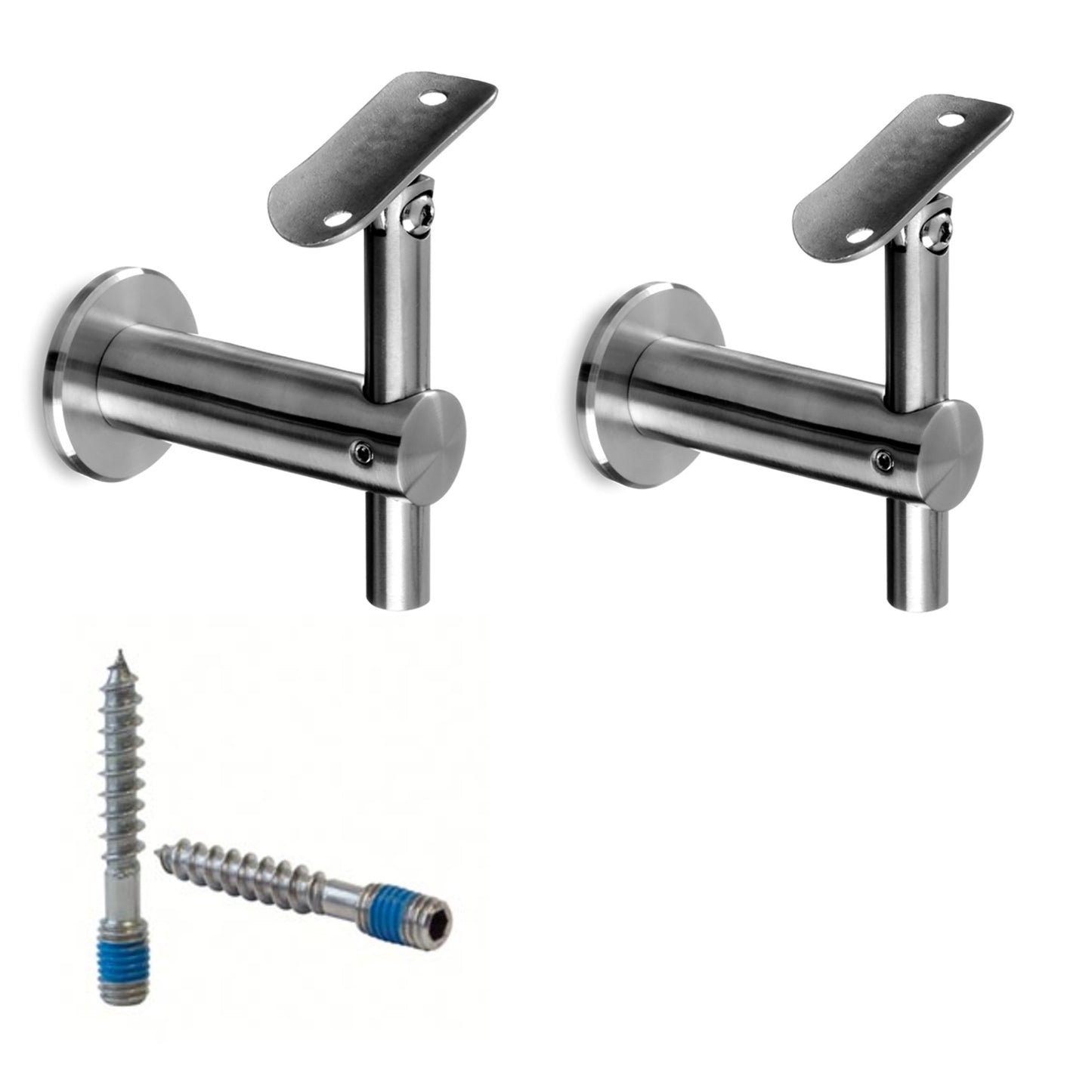Q- Railing Round Adjustable Handrail Bracket | MOD 0145| 316 Stainless Steel