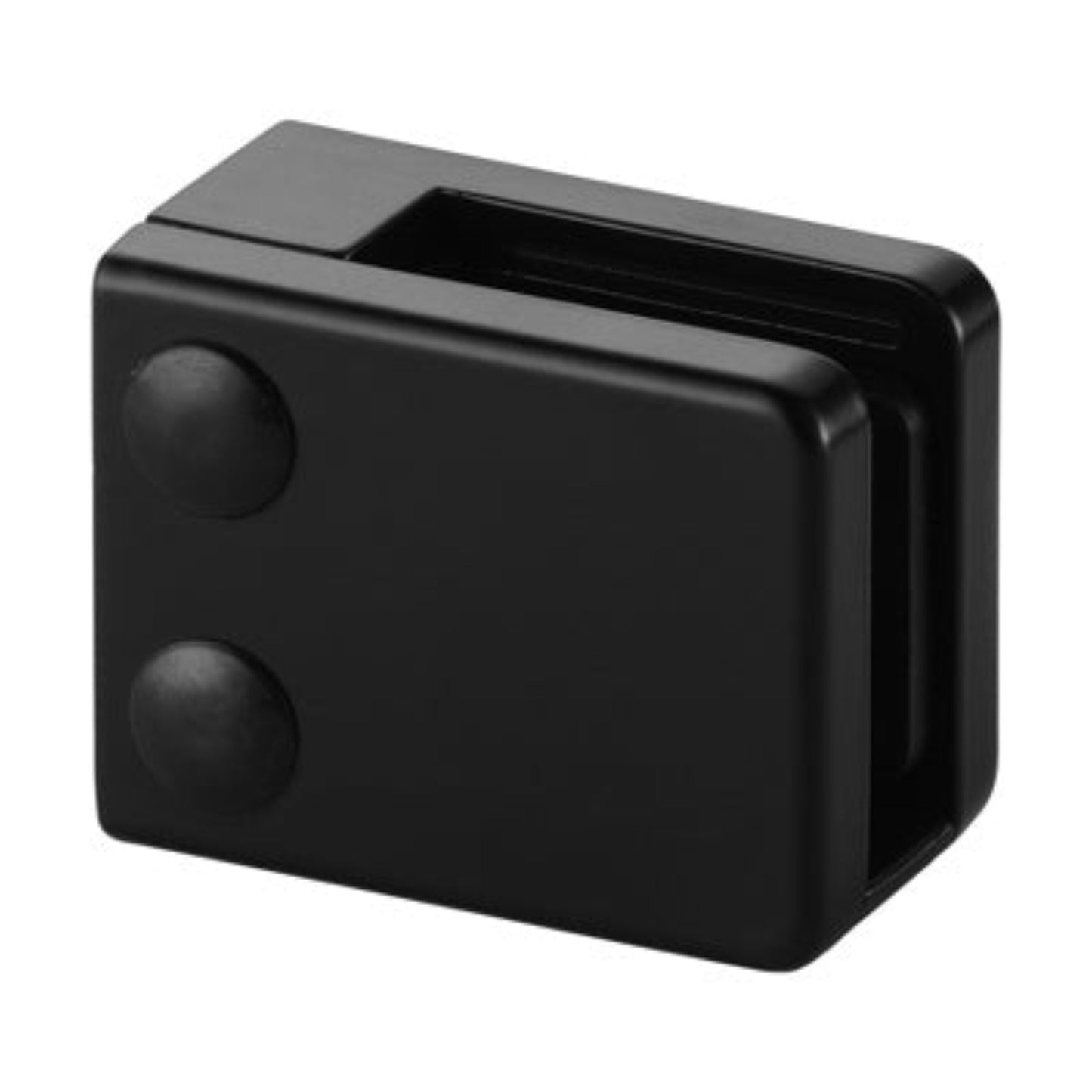 Q-Railing Square Glass Clamp | MOD 4200 | Matte Black | Zinc