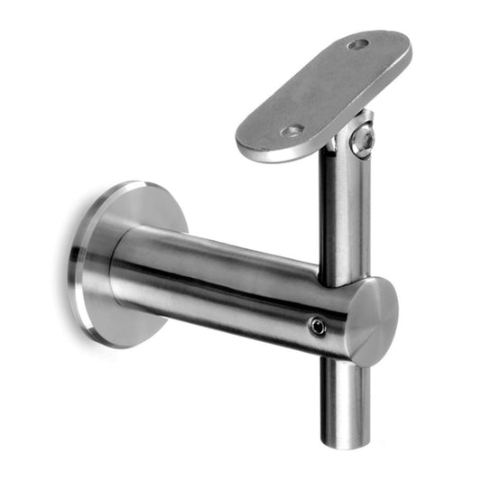 Q- Railing Round Adjustable Handrail Bracket | MOD 0145|  316 Stainless Steel