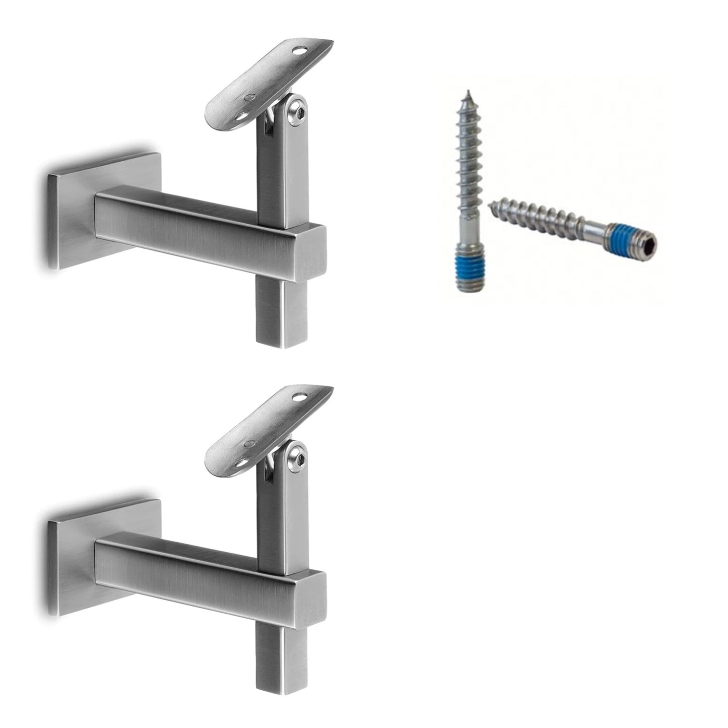 Q-Railing Square Adjustable Handrail Bracket | MOD 4145| 316 Stainless Steel